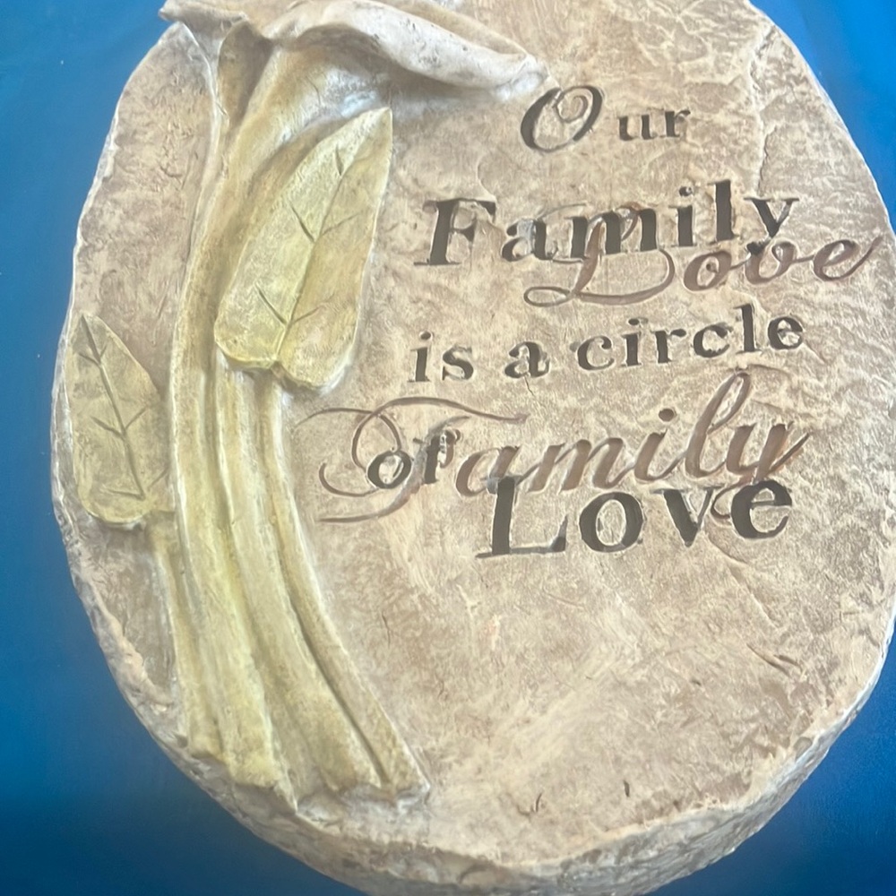 Decorative Stone look Plaque with Inspirational Quote